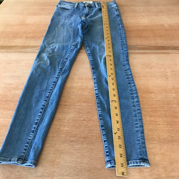 Frame Le High Skinny Jeans Women 26 Blue Mid Rise Medium Wash Stretch Preppy - Picture 6 of 14